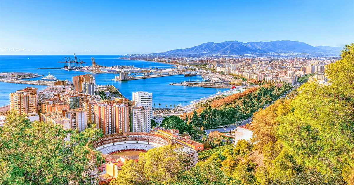 A town situated next to a reservoir