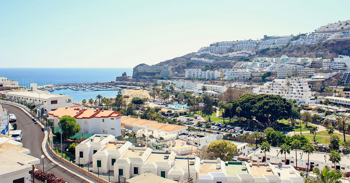 View of the city and the sea