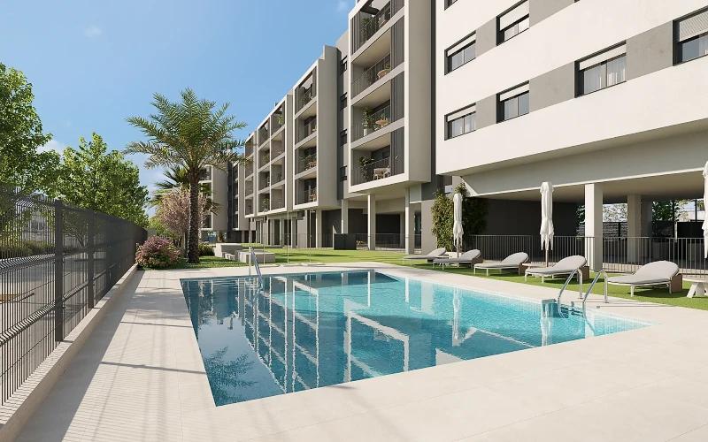 Image shows property with pool for sale in Alicante